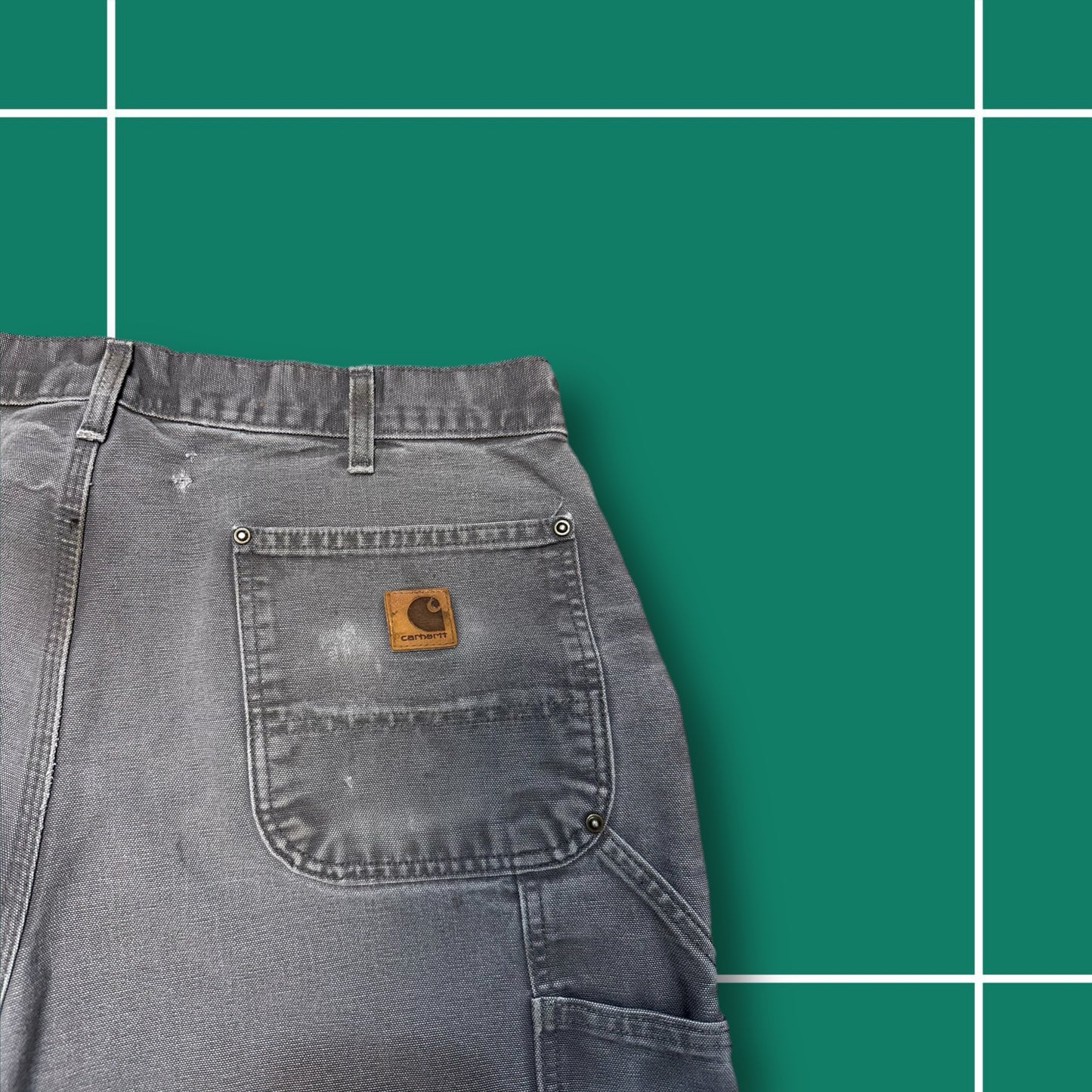 Vintage Carhartt Grey Double Knee Carpenter Jeans