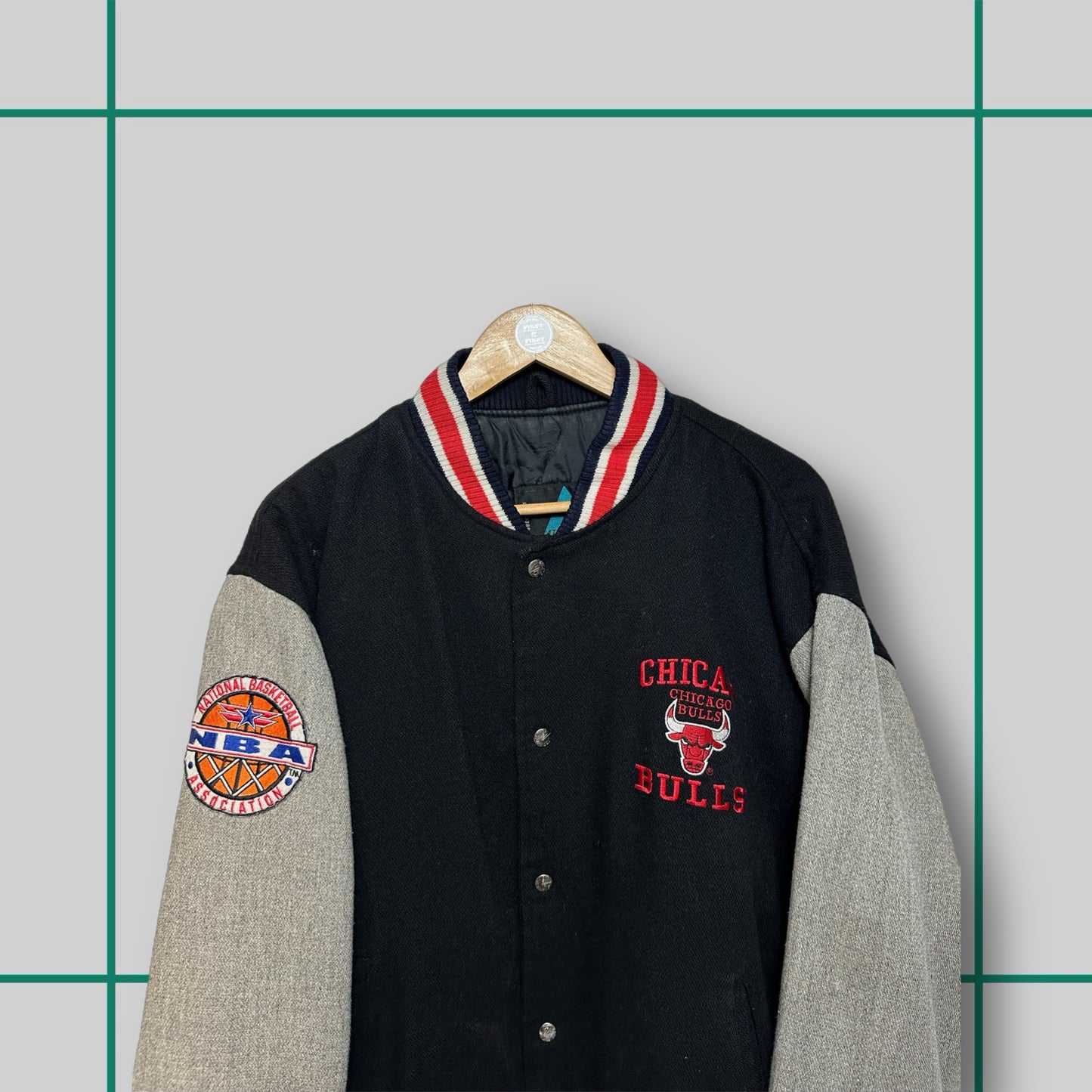 Vintage Logo Athletic x Chicago Bulls 90's Varsity Jacket