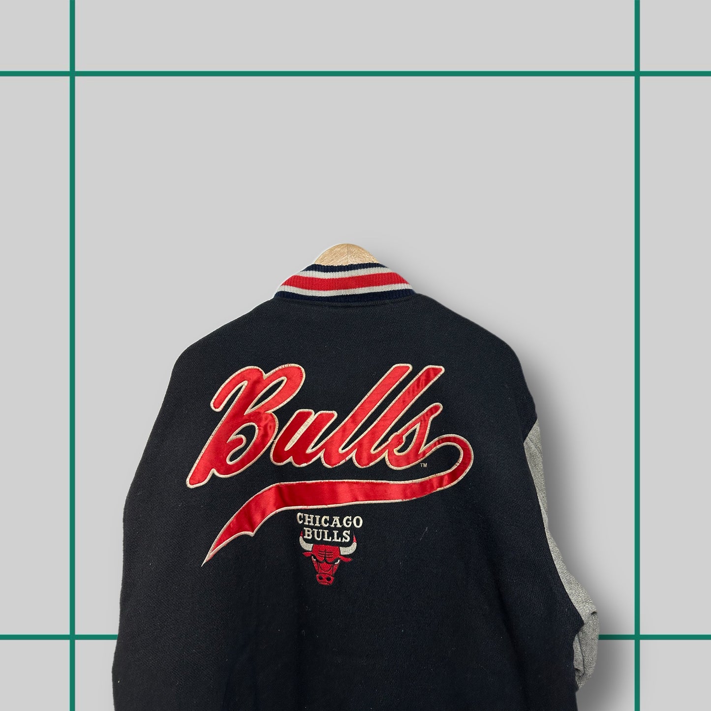 Vintage Logo Athletic x Chicago Bulls 90's Varsity Jacket