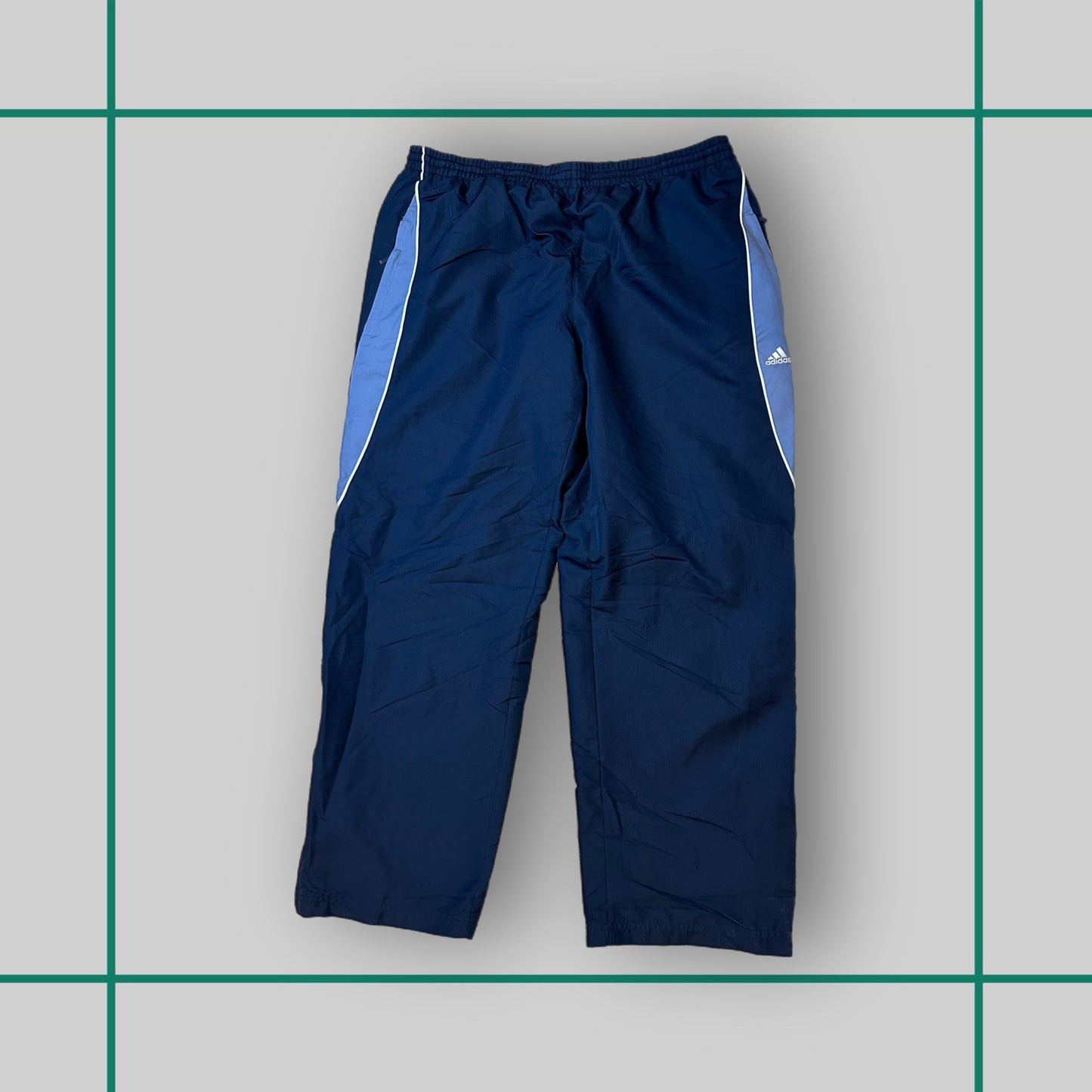Vintage Adidas Navy/Blue Panel Track Pants