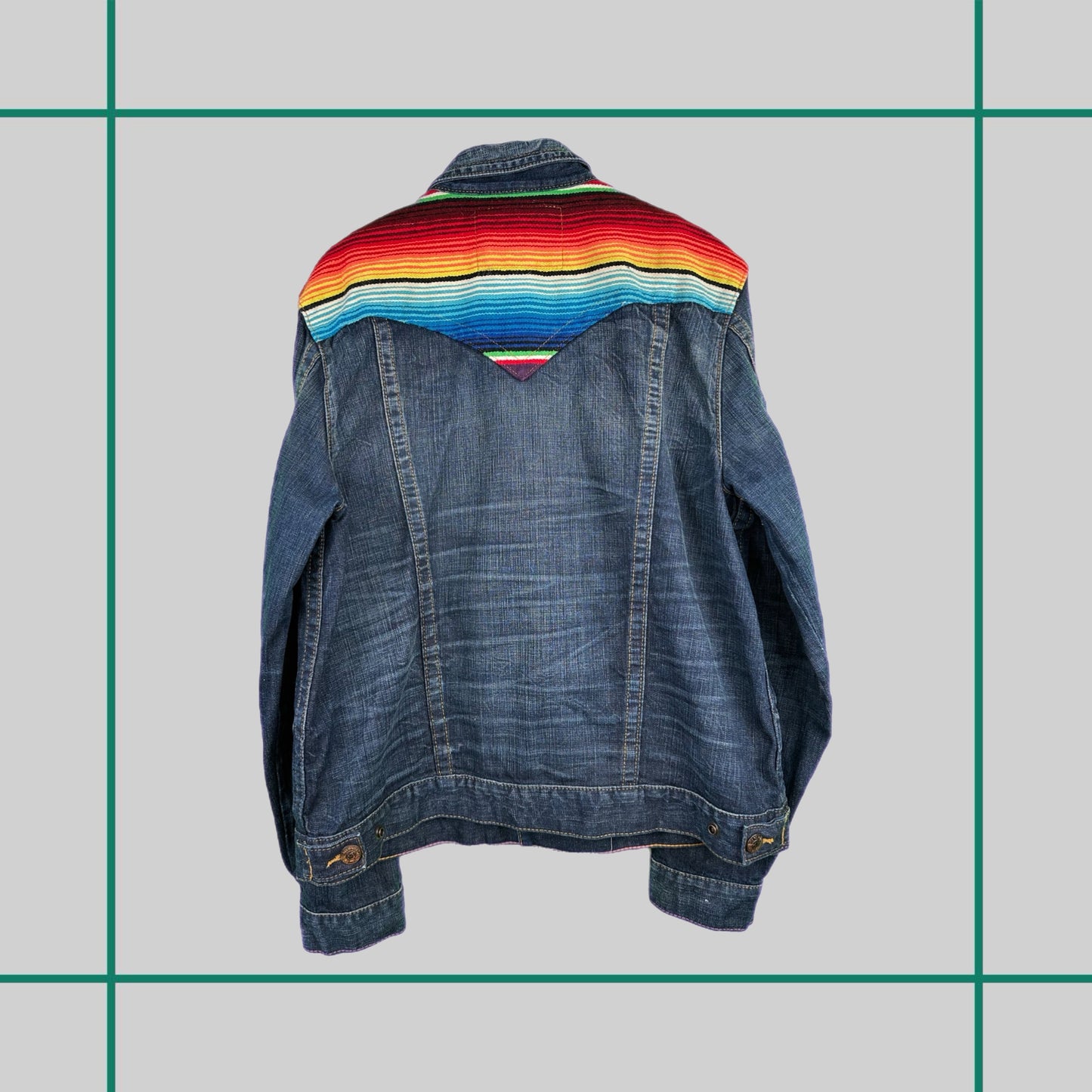 Vintage True Religion Baja Western Denim Jacket