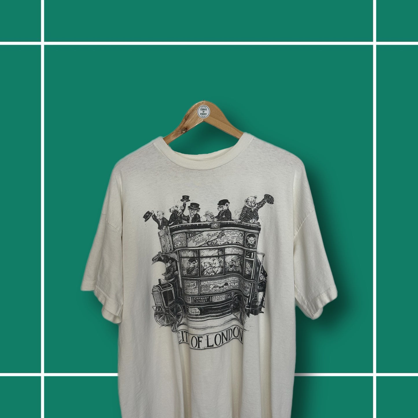 Vintage 80's/90's The English Teddy Bear Company 'Omnibus' Tee