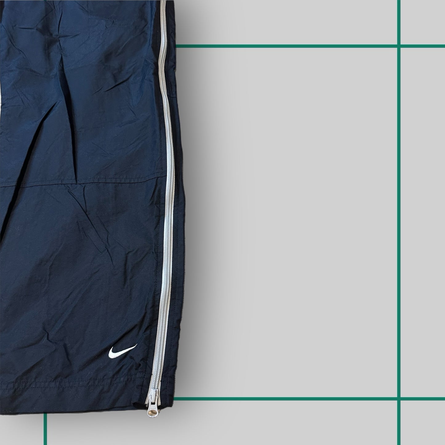 Vintage 90's Nike Black Full Zip Track Pants