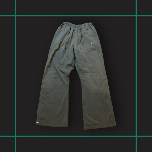 Vintage 00's Nike Khaki/Light Blue Track Pants