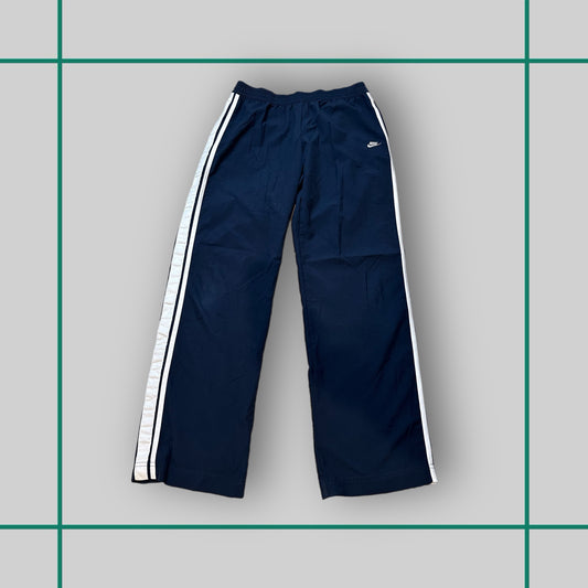 Vintage 00's Nike Navy/Blue Stripe Track Pants