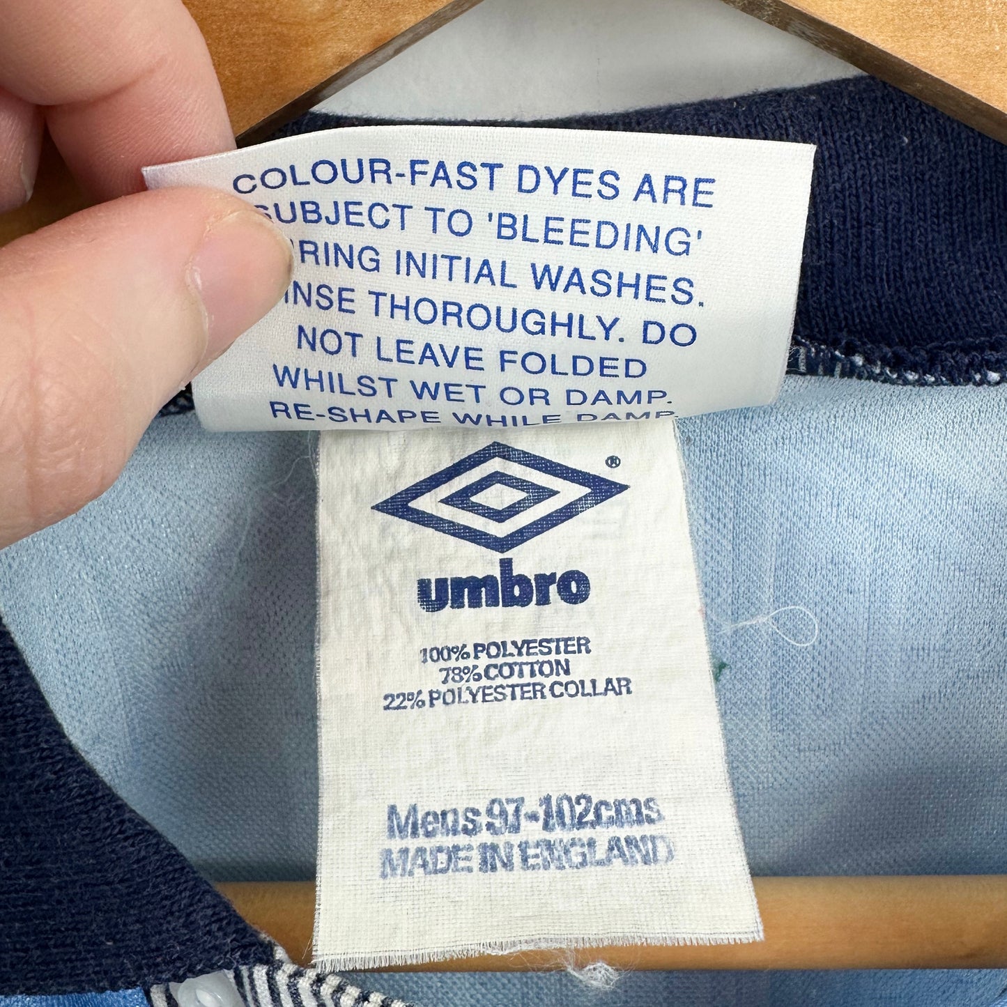 Vintage 1991-1993 Umbro Manchester City Home Jersey