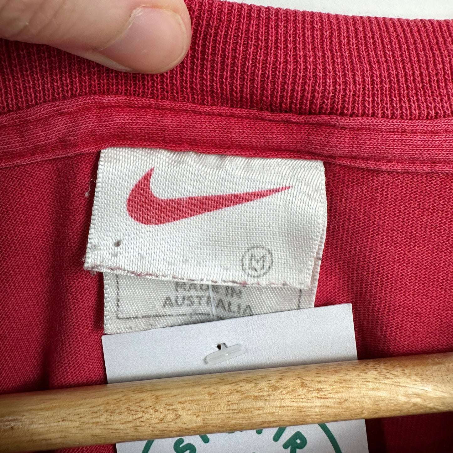 Vintage 90's Nike Red Centre Swoosh Tee