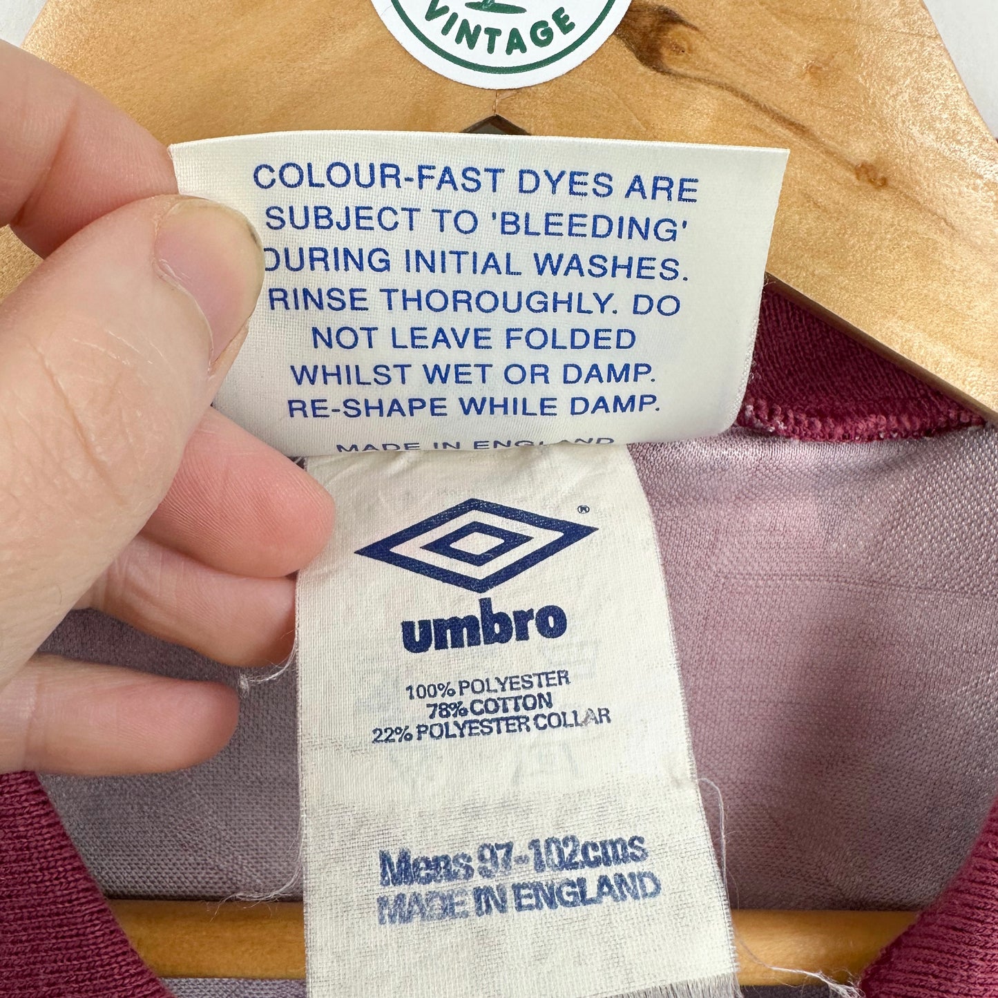 Vintage 1990-1992 Umbro Manchester City Away Jersey