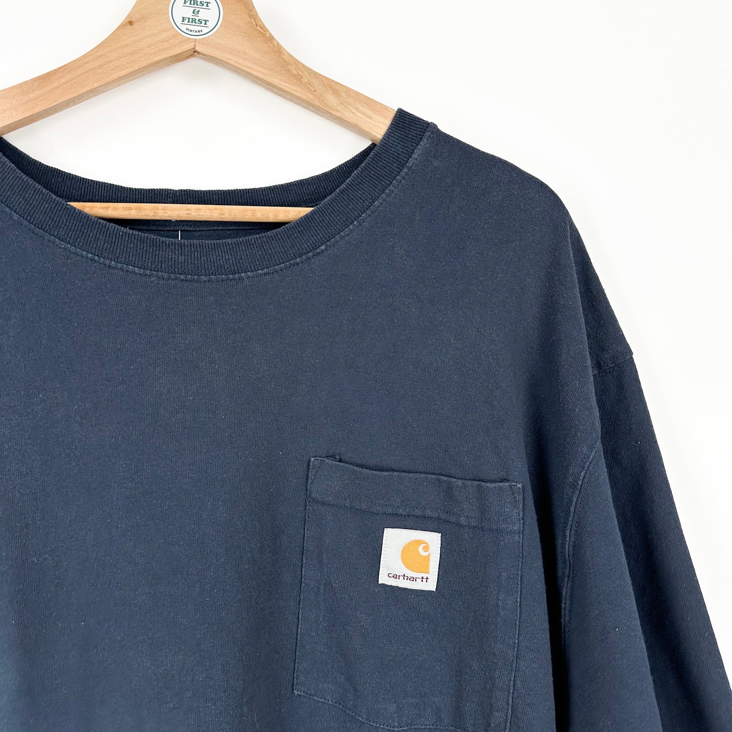 Vintage Carhartt Navy Pocket Tee