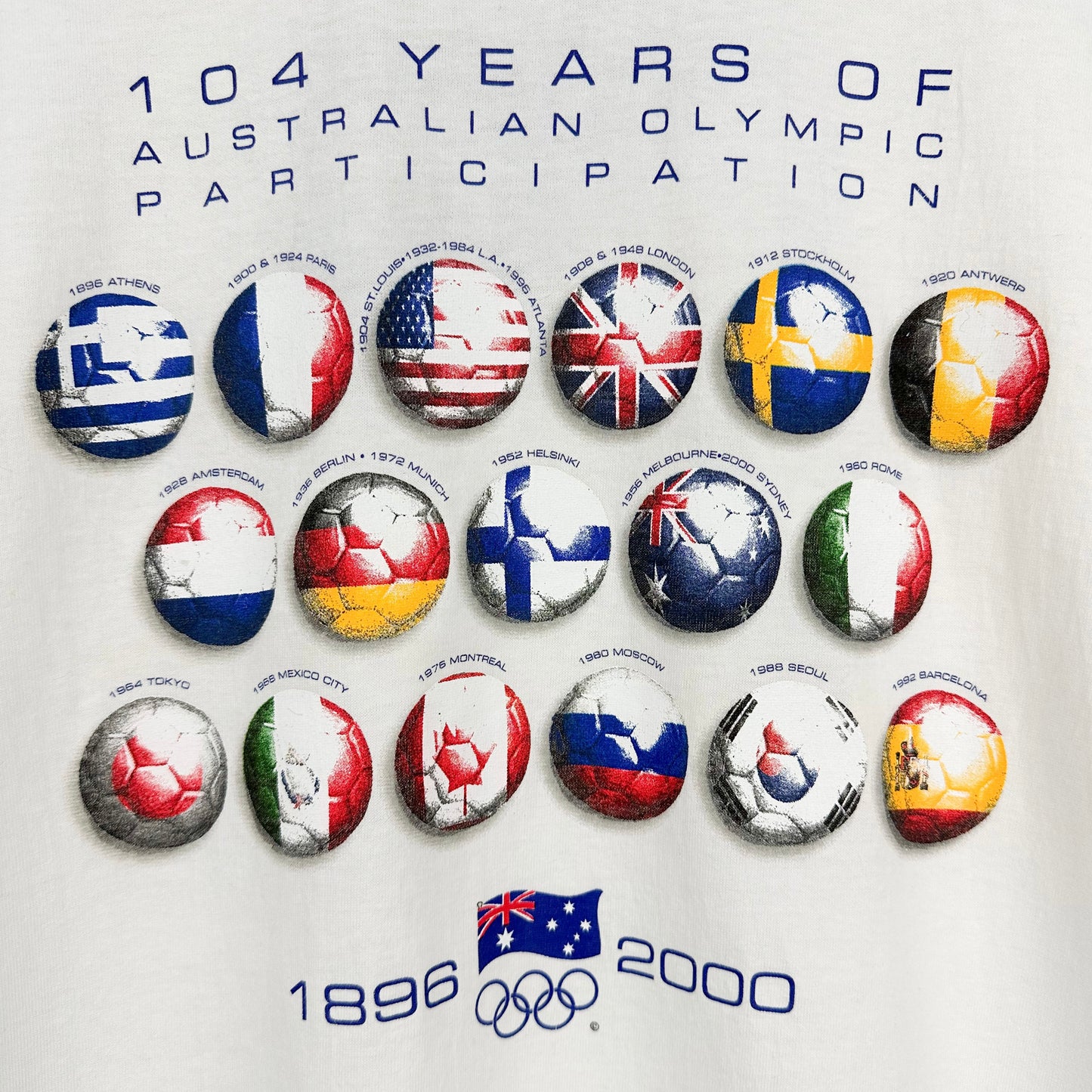 Vintage Sydney 2000 Olympics Soccer Ball Tee