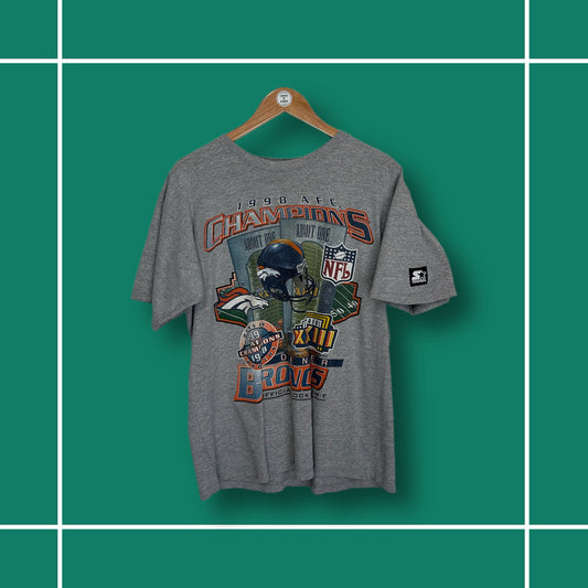 Vintage 1998 Starter x Denver Broncos Ticket Tee