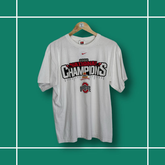 Vintage 2002 Nike x Ohio State National Champs Tee
