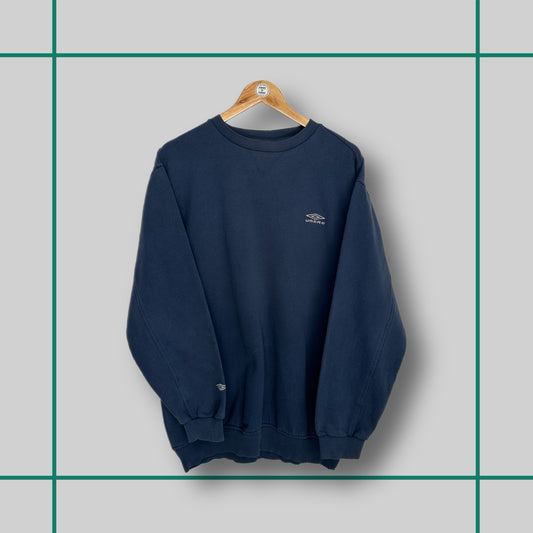 Vintage Umbro 00's Blue Embroided Logo Crewneck