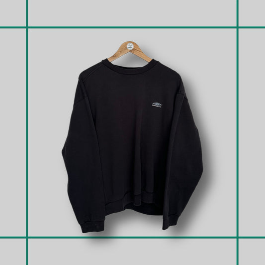 Vintage Umbro 00's Black Embroidered Logo Crewneck