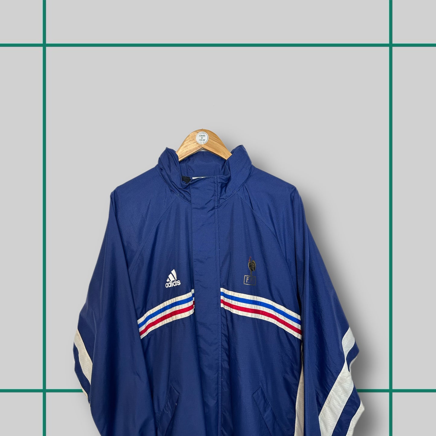 Vintage Adidas x France FC 90's Coaches Jacket