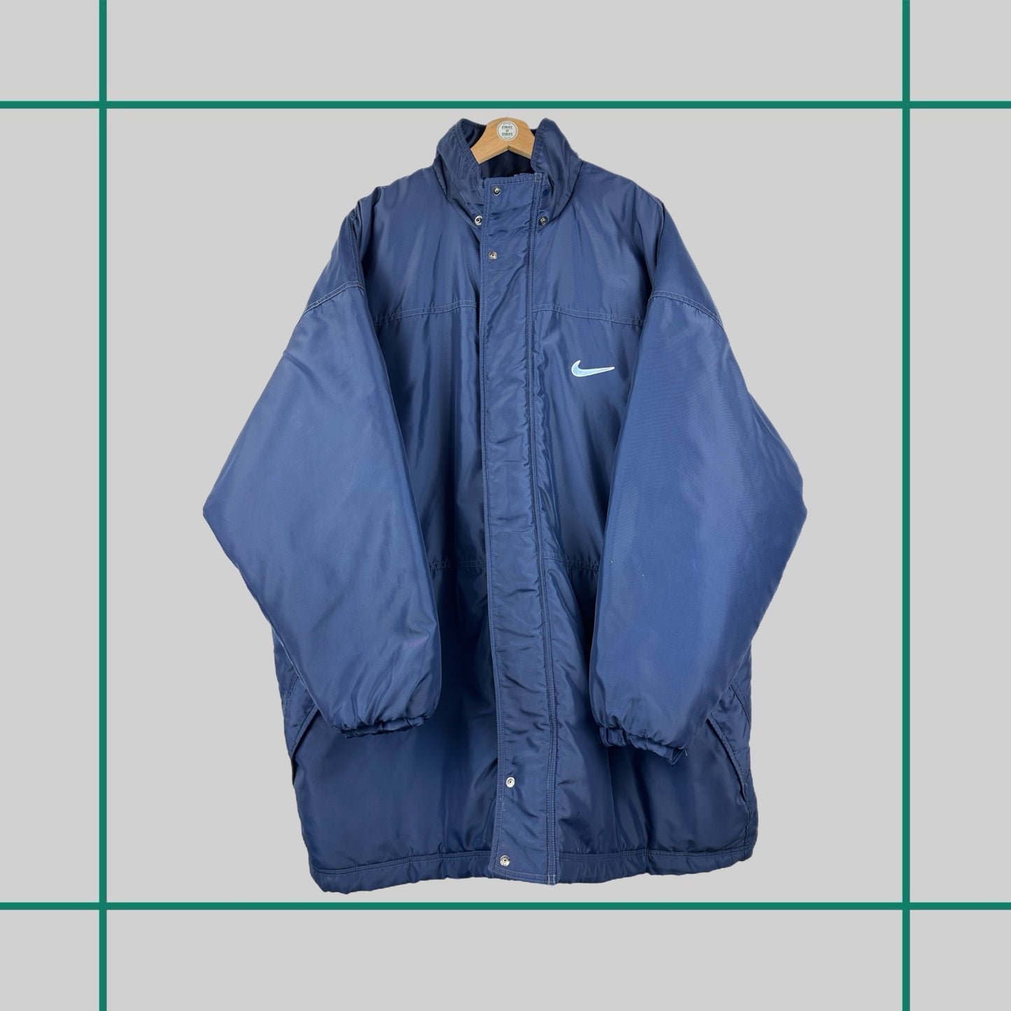 Vintage Nike Team Navy Coaches Jacket