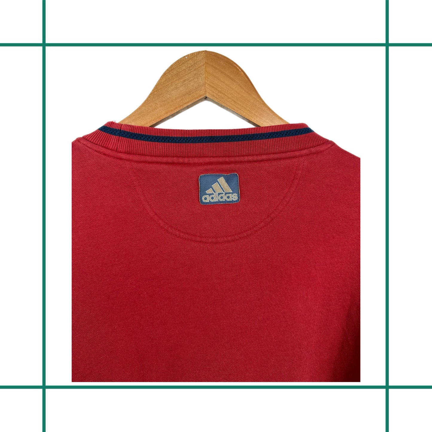 Vintage Adidas Three Stripes Logo Crewneck