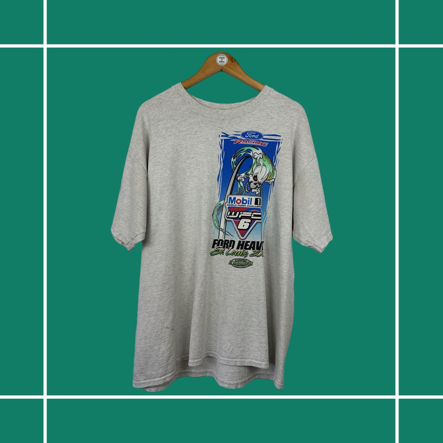 Vintage 2003 Ford Racing Double Sided Tee