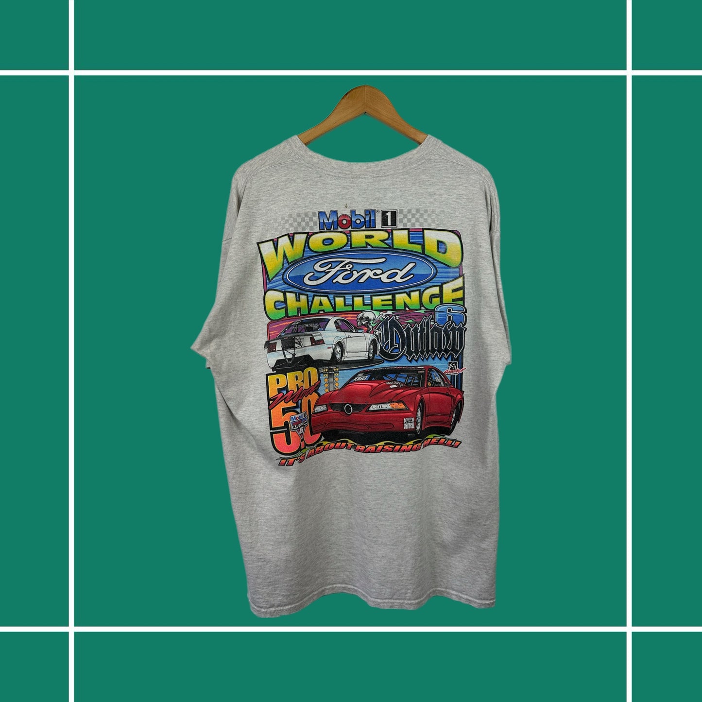 Vintage 2003 Ford Racing Double Sided Tee