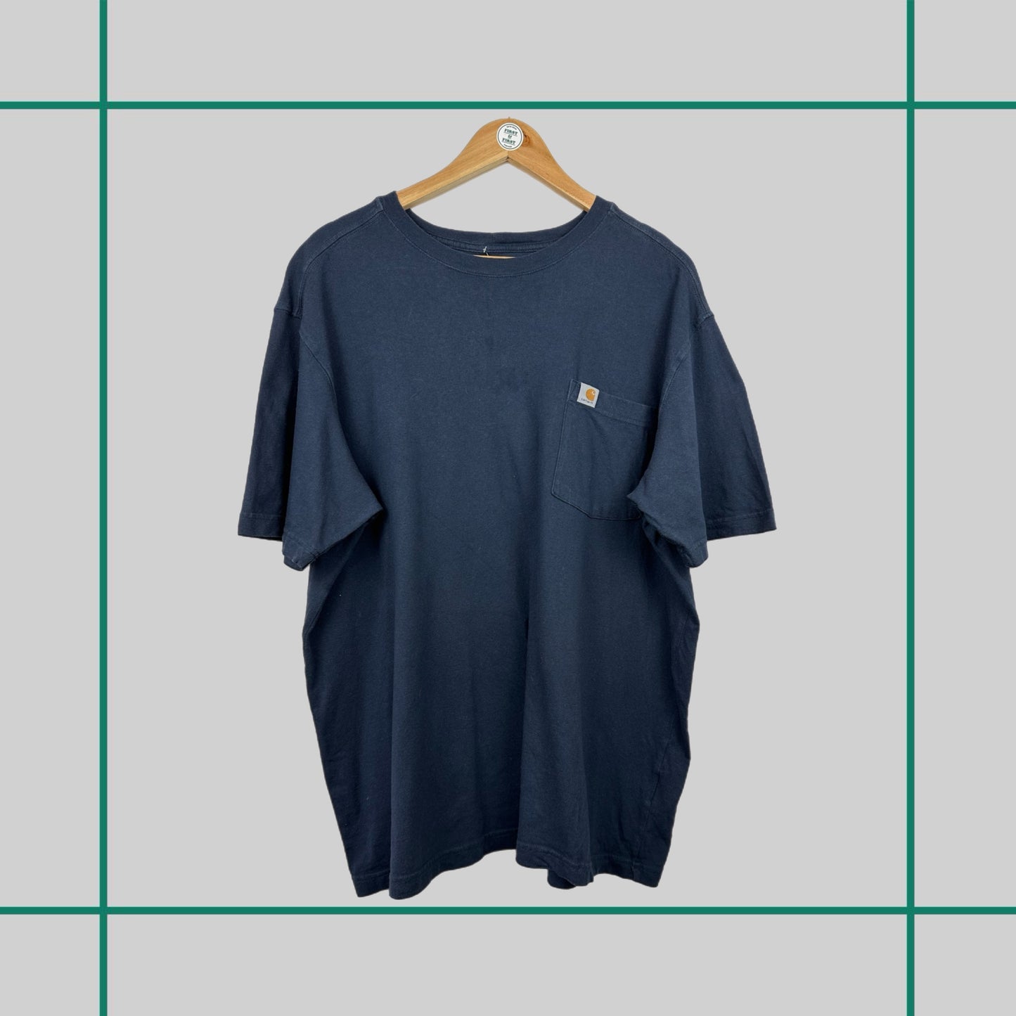 Vintage Carhartt Navy Pocket Tee