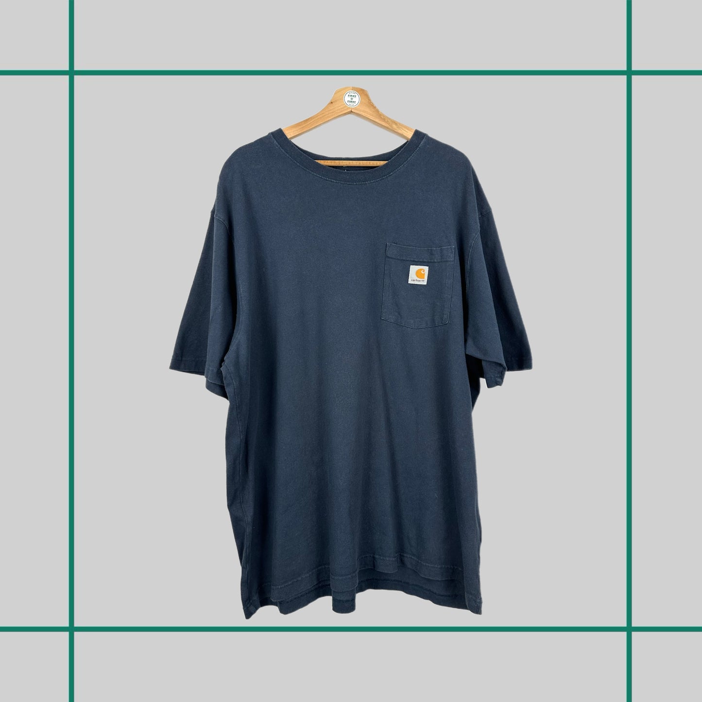 Vintage Carhartt Navy Pocket Tee