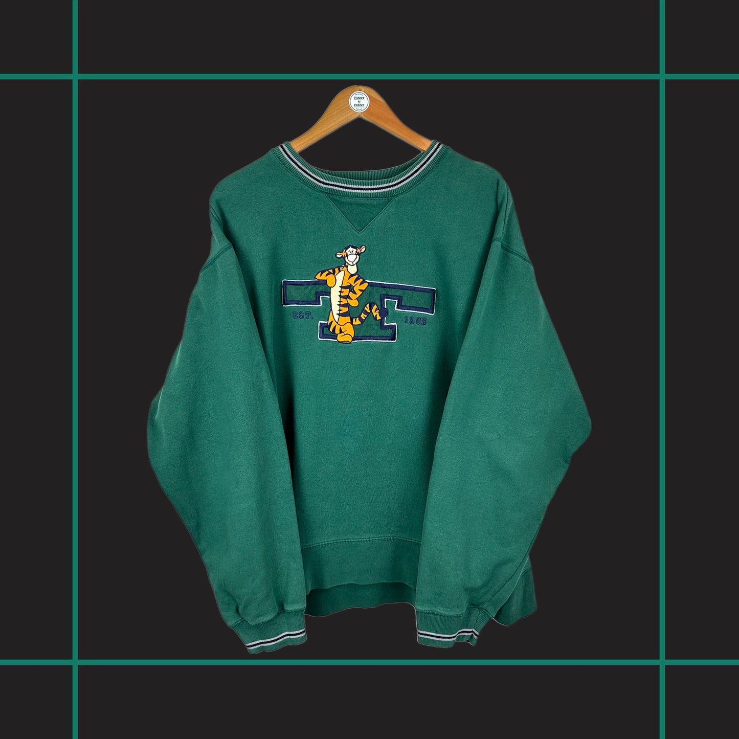 Vintage 00's Tigger 'Big T' Embroidered Crewneck