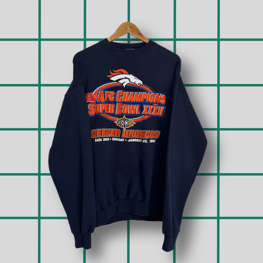 Vintage 1998 Denver Broncos AFC Champs Crewneck