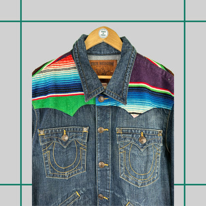 Vintage True Religion Baja Western Denim Jacket