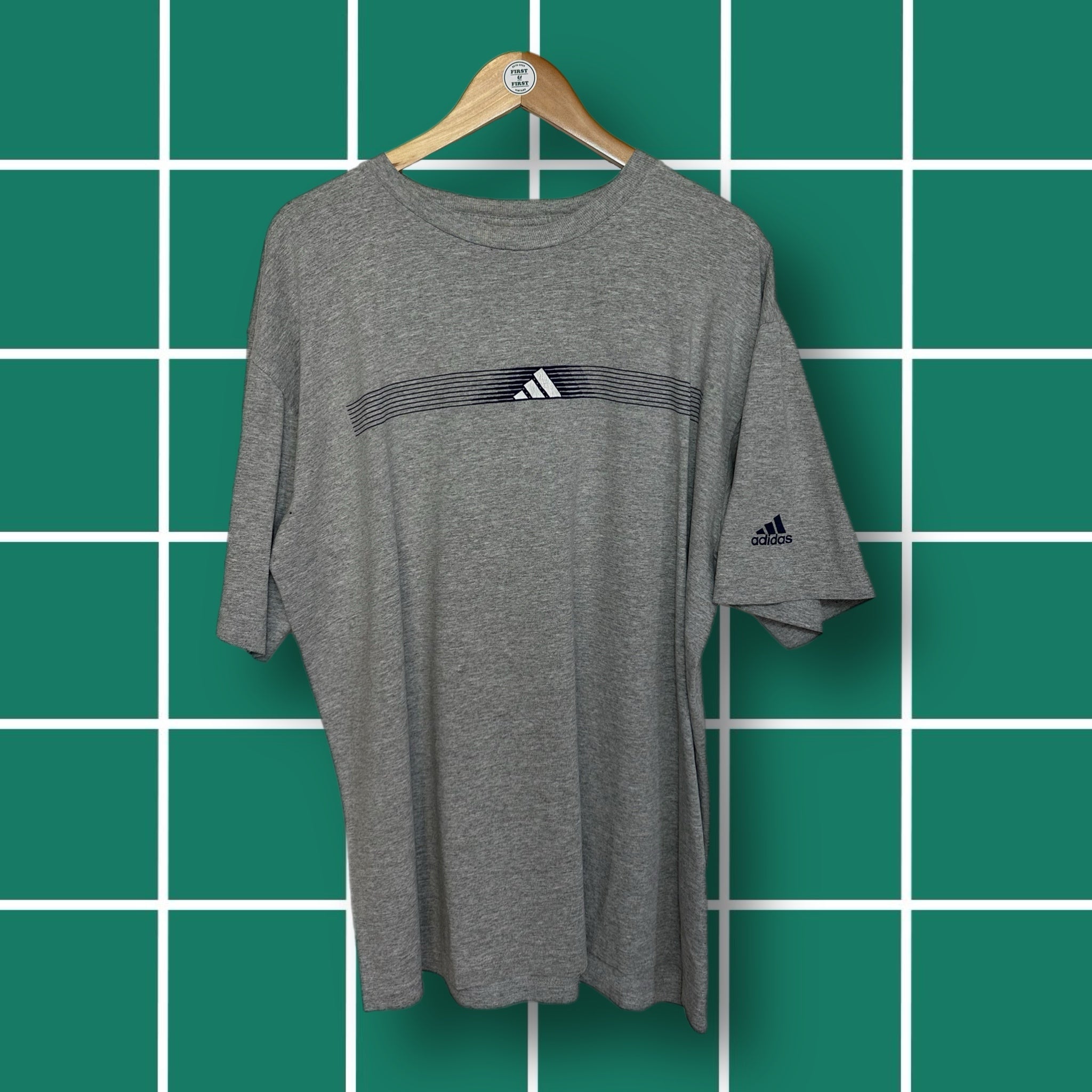 Vintage Adidas Centre Logo Tee – First and First Vintage