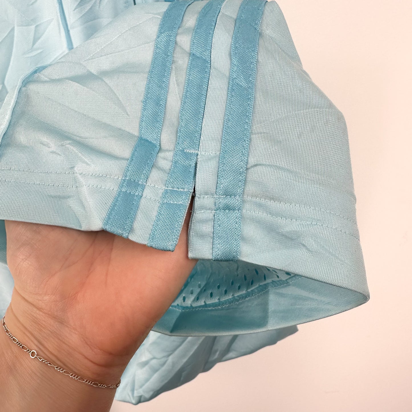 Vintage Adidas Baby Blue Track Pants - M