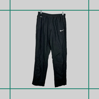 Vintage Nike Black Nylon Track Pants - M