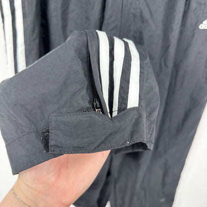Vintage 90's Adidas Black Nylon Track Pants - XS