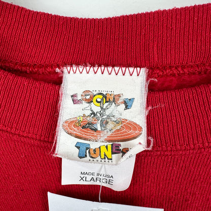 Vintage 1994 Looney Tunes Bugs Bunny and Taz Christmas Crewneck