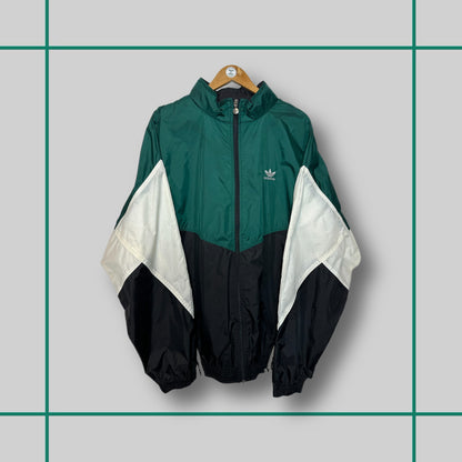 Vintage Adidas 90's Green/Black Windbreaker