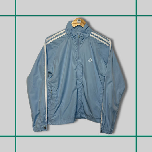 Vintage Adidas 00's Light Blue Windbreaker