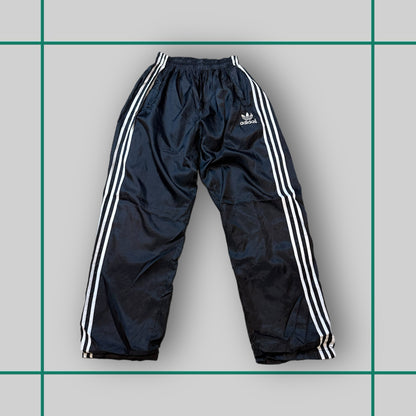 Vintage 90's Adidas Trefoil Logo Black/White Stripe Track Pants