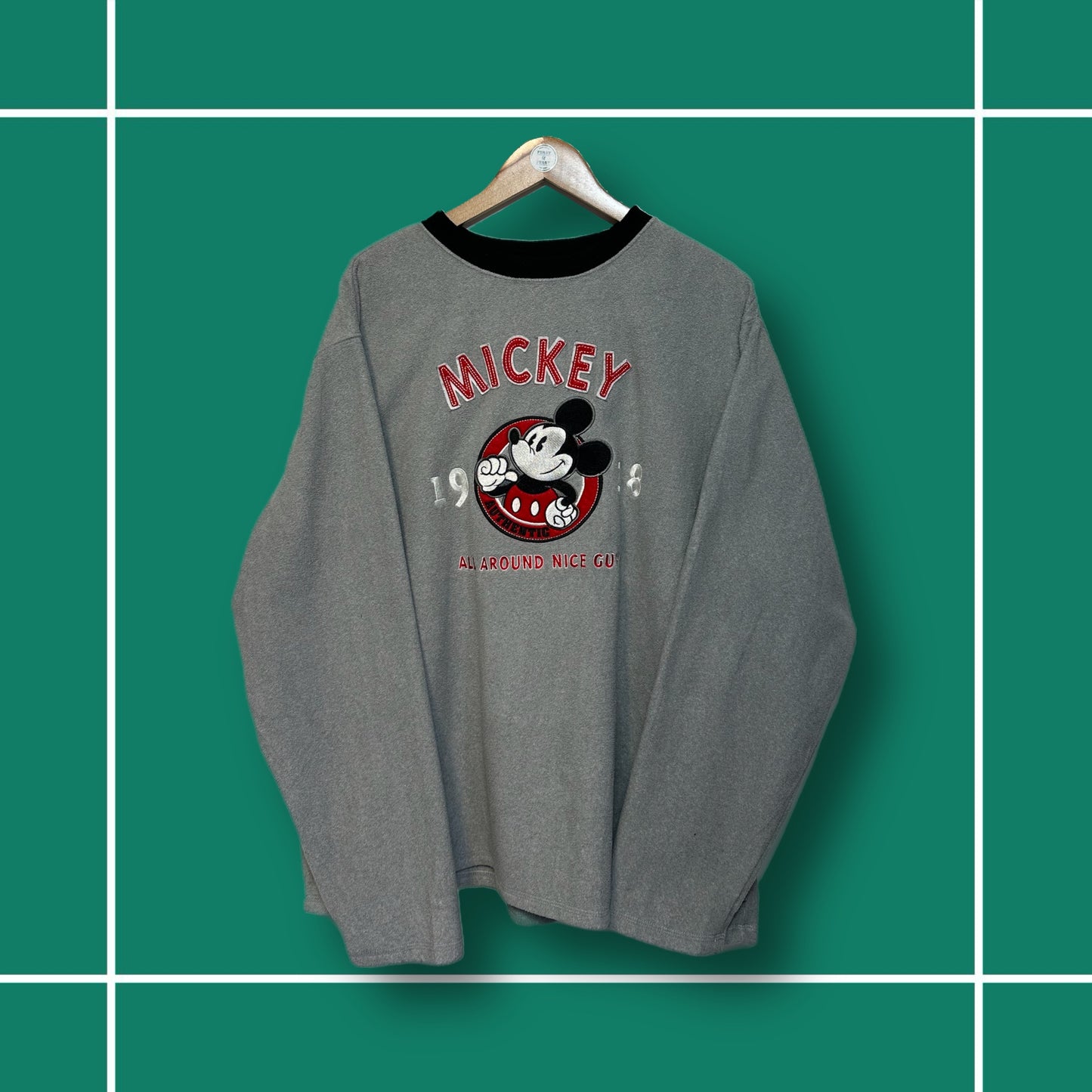 Vintage Mickey 'All Round Nice Guy' Fleece Crewneck