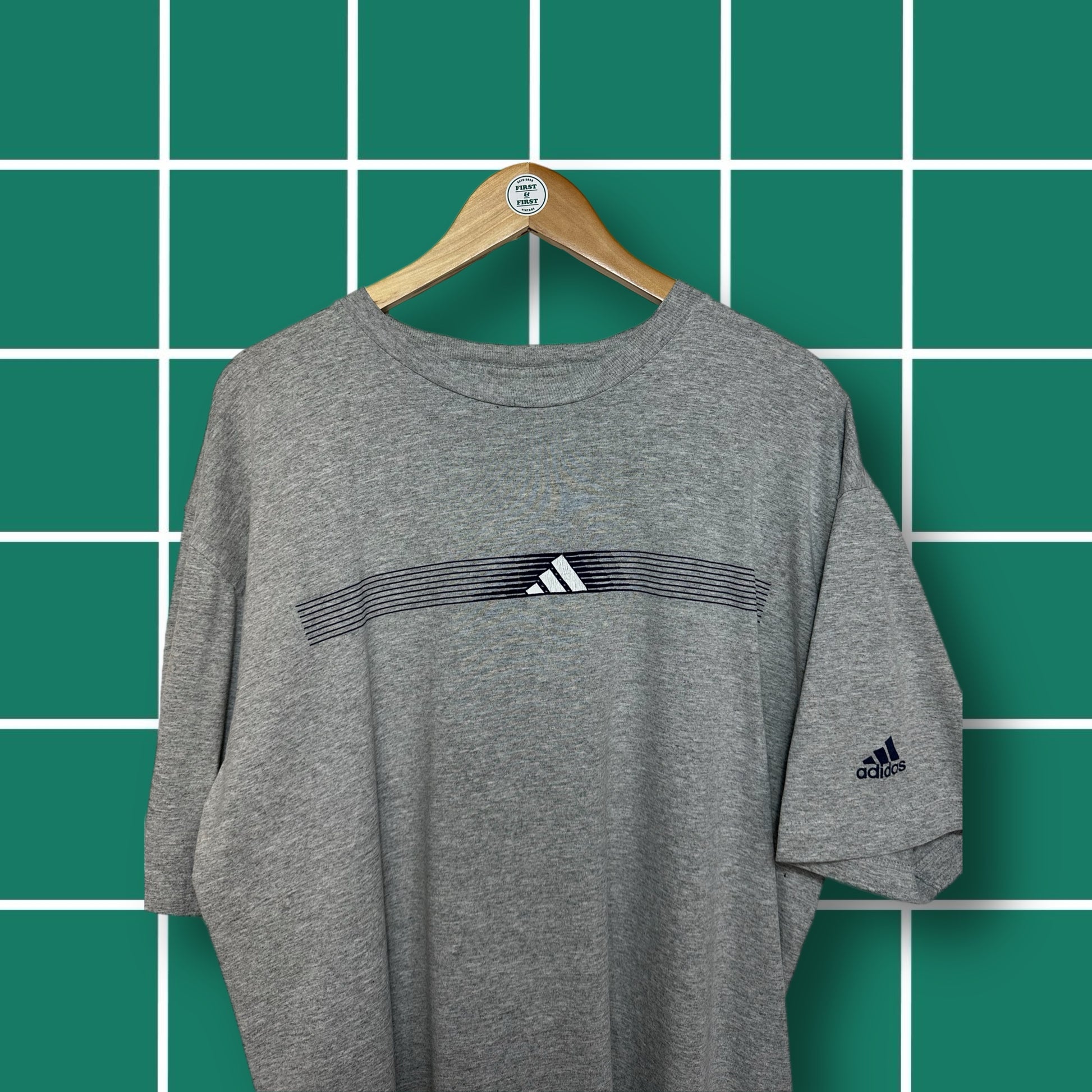 Vintage Adidas Centre Logo Tee – First and First Vintage