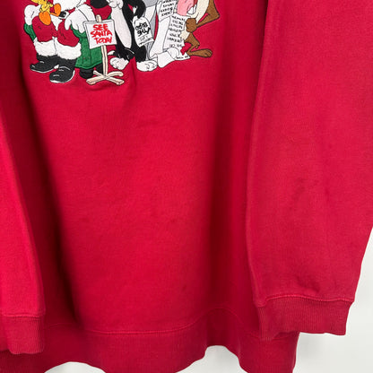Vintage 1999 Looney Tunes Santa List Crewneck