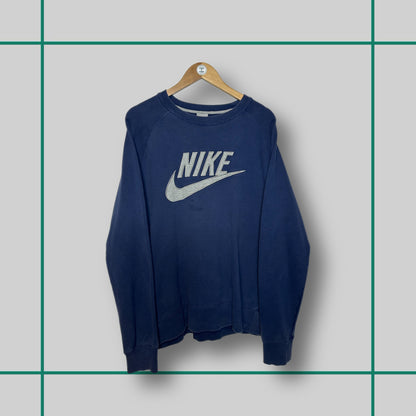 Vintage Nike Navy Futura Logo Crewneck