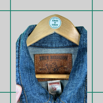 Vintage True Religion Baja Western Denim Jacket