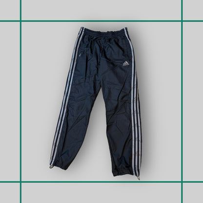 Vintage Adidas Black/Grey Pattern Stripe Track Pants