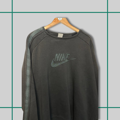 Vintage Nike 00's Black Futura Swoosh Crewneck