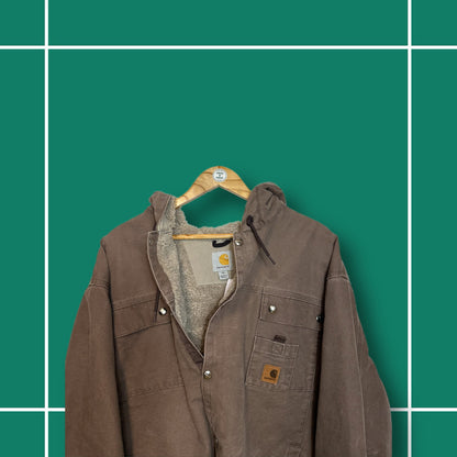 Vintage Carhartt Multi-Pocket Fleece Lined Jacket