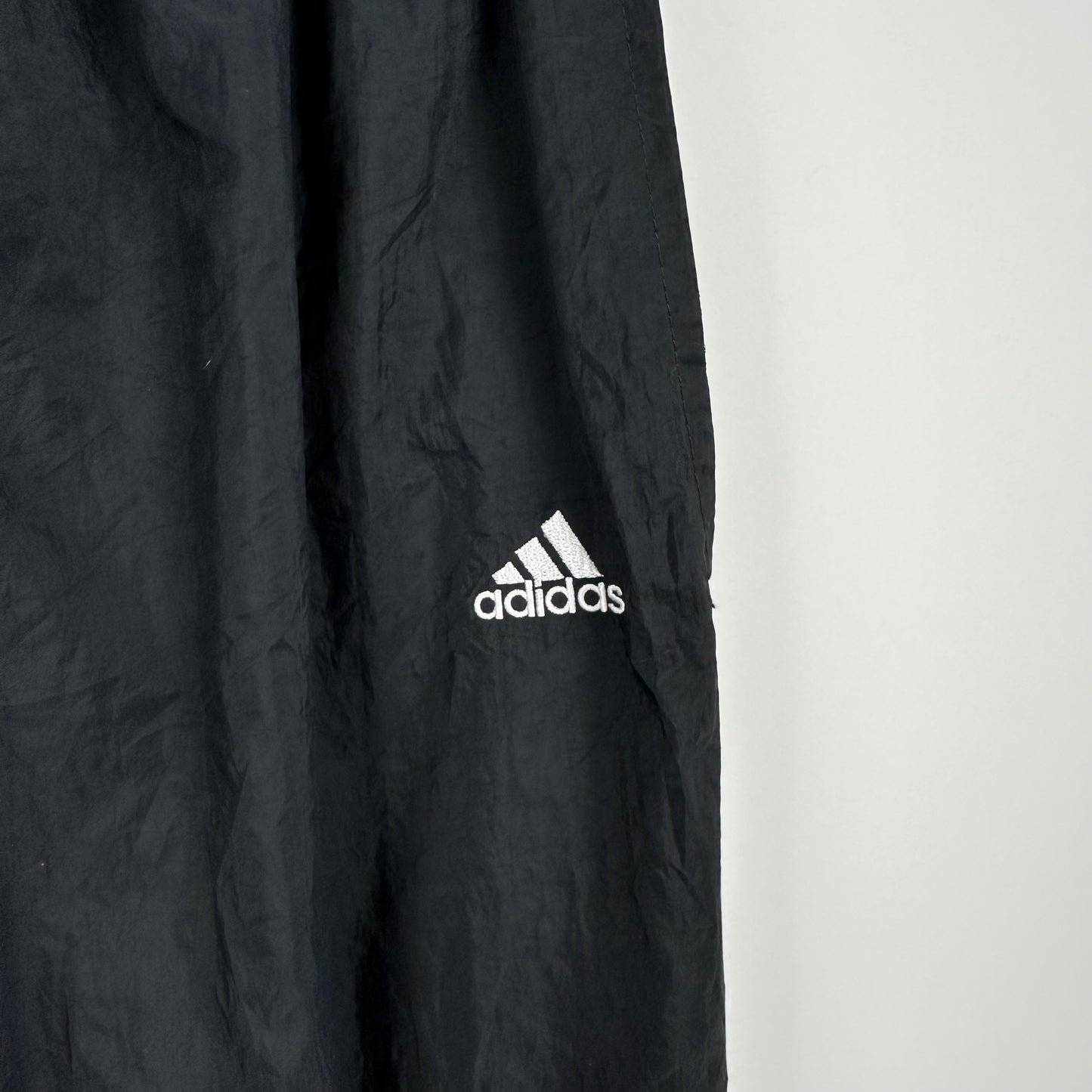Vintage 90's Adidas Black Nylon Track Pants - XS