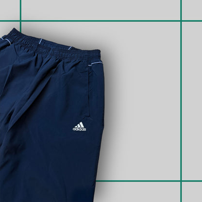 Vintage Adidas Navy/White Half Stripe Track Pants