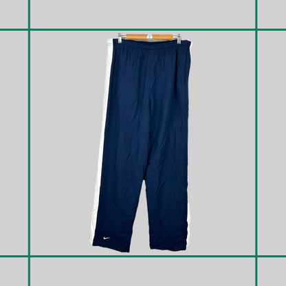 Vintage 00's Nike Navy Nylon Track Pants - XL