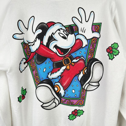 Vintage Disney Mickey Mouse Santa Christmas Crewneck