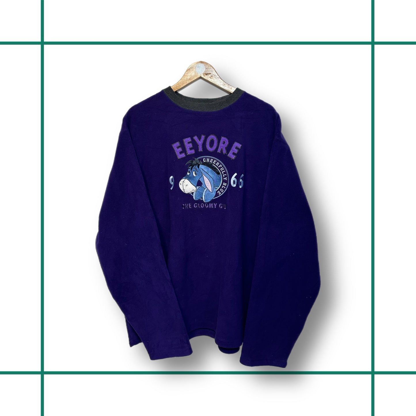 Vintage Eeyore 'One Gloomy Guy' Fleece Crewneck