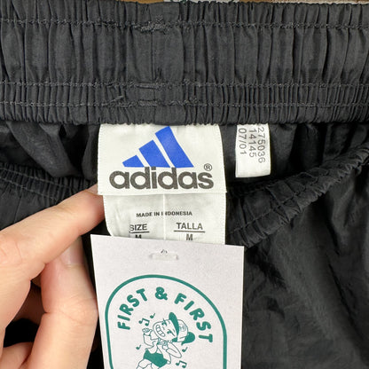 Vintage 90's Adidas Black Nylon Track Pants - XS